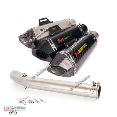 Para Suzuki GSXR1000 2005 2006 Sistema Deslizable Tubo Eslabón Medio Escape Silenciador Puntas Foto 1 de 4
