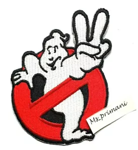Embroidered New Ghostbuster Iron/Sew On Patch Clothes Hat Badge 9.3 x 7.2 cm - Foto 1 di 2
