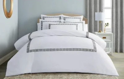 Новый 3 изделия Wamsutta Ardsley вышитый король пододеяльник комплект Эйфелевой башни O12 - Изображение 1 из 4