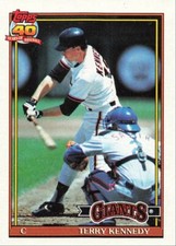 1991 Topps Baseball Terry Kennedy San Francisco Giants #66