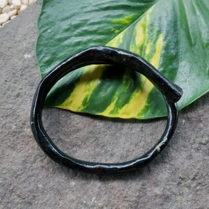 Brazalete de coral negro genuino hecho a mano indonesio Akar Bahar pulsera #277 - Imagen 1 de 6