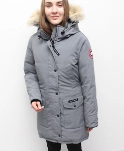 Women's CANADA GOOSE Trillium Parka Down Puffer Jacket Coat Hooded Size S - Picture 1 of 20