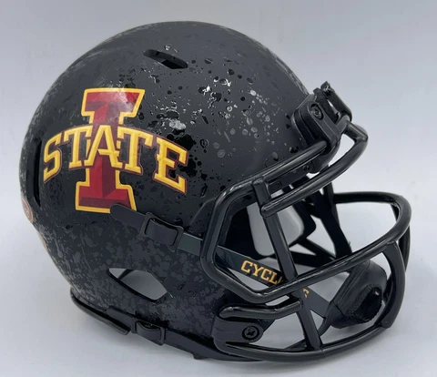 CUSTOM RIDDELL SPEED MINI FOOTBALL HELMET - IOWA STATE CYCLONES Cover