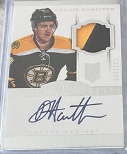 2013/14 Dominion Dougie Hamilton RPA Patch Auto RC /199 Boston Bruins NJ Devils 