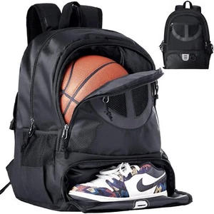 Basketball Bag Backpack for Men Women with Ball & Shoes Compartment 30L Capac... - Picture 1 of 7