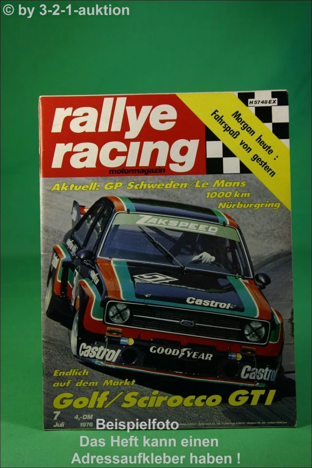 Rallye Racing 7/76 Ford Capri Morgan VW GOLF GTI - Immagine 1 di 1