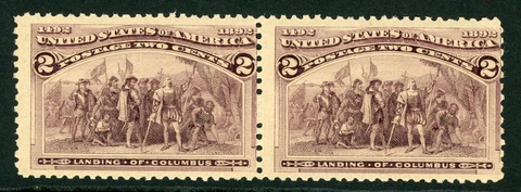 US SCOTT # 231 PAIR - MINT OG NH - CLEAN AND SOUND Cover