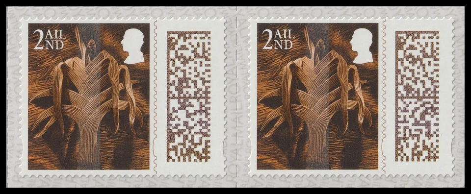 GB Country Definitive Wales Leek 2nd horz pair MNH 2024 - Image 1 of 1