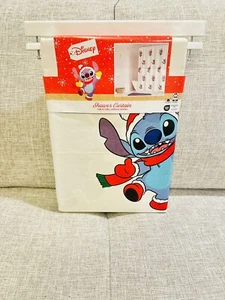 Disney Stitch Christmas Holiday Shower Curtain New - Picture 1 of 2