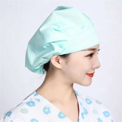 Floral Printing Scrub Cap Hat Working Caps Sweatband Multiple Color Bouffant - Image 1 of 4