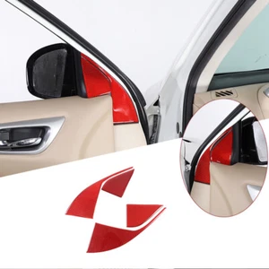 For Nissan Pathfinder 2013-2018 Interior Tweeter Trim Sticker Carbon Fiber Red - Picture 1 of 5