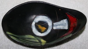 VINTAGE MID CENTURY MARSHALL FIELD LEATHER CLAD TRINKET BOWL - Picture 1 of 3