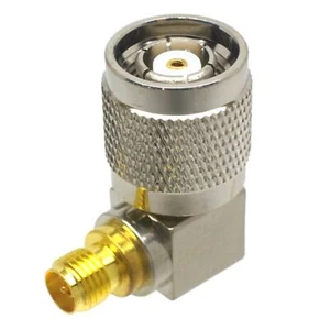 Reverse Polarity RP-TNC Male to RP-SMA Female RF Adapter Connector Right angle - Picture 1 of 4