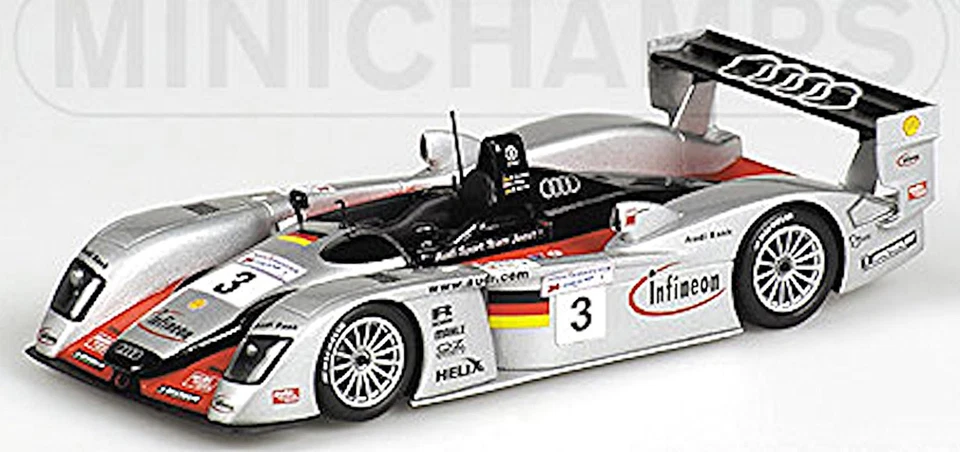 Audi R8R Le Mans 2002 Krumm Peter Werner #3 Team Joest 1:43 Minichamps - Immagine 1 di 1