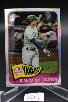 2021 TOPPS SERIES 2 1965 REDUX  CHROME REFRACTOR  GIANCARLO STANTON #TH65-34 - Image 1 of 2