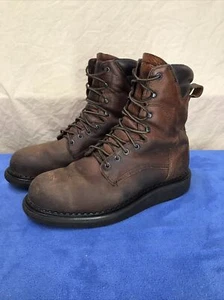 Men’s Red Wing Steel Toe Work Boots Size 10.5 D Brown ASTM F 2413-05 Used Nice - Picture 1 of 16