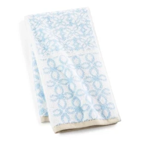 Martha Stewart Collection Fliese Patchwork 16"" x 28"" Spa Handtuch - gefrorener Teich - Bild 1 von 1
