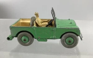 DINKY TOYS #340 LAND ROVER REPAIRED BUMPER IN USED CONDITION *VINTAGE* - Picture 1 of 6