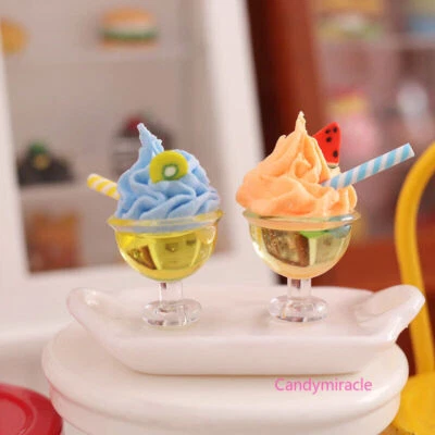 CANDYMIRACLE 6 pezzi scala 1:12 casa delle bambole miniature cibo cioccolato gelato bevande