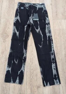 Mens Versace Jeans Couture Regular Fit Jeans Bleached Black US 31 $550 - Picture 1 of 9