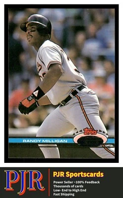 1991 Stadium Club #80a Randy Milligan Baltimore Orioles Extra 35% Off 4+ - Image 1 of 2