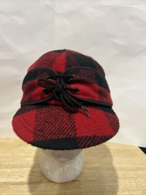 Boné chapéu aba orelha caçador de lã reversível vintage americano ao ar livre tamanho 7 EUA - Imagem 1 de 4