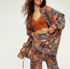 Free People INTIMATELY Slinkin' Robe & Harem Set XS - Picture 1 of 14