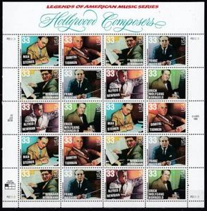 Estados Unidos - Correo 1999 Yvert 2933/8 mini plliego ** Músicos - Imagen 1 de 1
