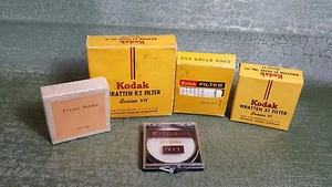 Set of 4 various filters and one filter holder. Kodak, Tiffen. Good condition  - Picture 1 of 1