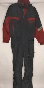 Vintage Obermeyer Ski Suit Snowsuit Mens Size XL Black/Red - Picture 1 of 6