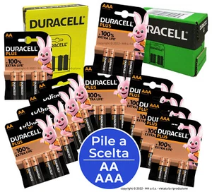 BATTERIE DURACELL STILO AA MINISTILO AAA PILE ALCALINE PLUS POWER Extra Life - Zdjęcie 1 z 51