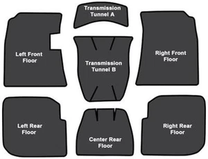 1959-1960 Buick LeSabre EVA Sound Deadener 7pc - Picture 1 of 1