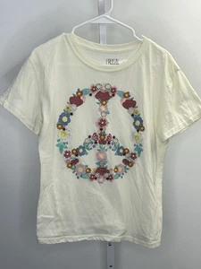 Freeze Damen Floral Peace Print T-Shirt, Gr. L. Neu mit Etikett.  2S - Bild 1 von 6