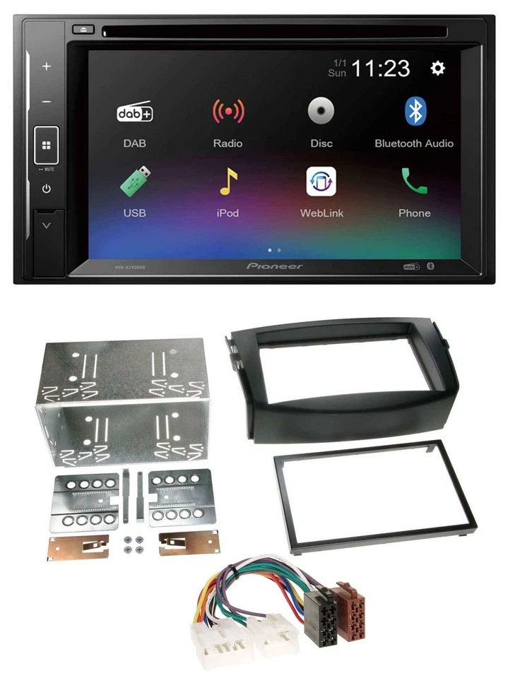 Pioneer Bluetooth MP3 USB 2DIN DAB DVD Autoradio für Toyota RAV 4 (2006-2013) - Bild 1 von 4