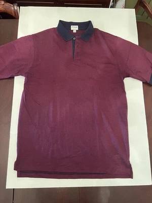 Ping Shirt Mens Large Maroon Navy Polo USA Made Golf - Image 1 of 4