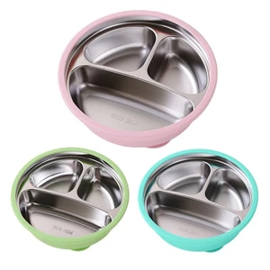 Stainless Steel Baby Suction Plates Stainless Steel Toddler Plates With Classy - Picture 1 of 15