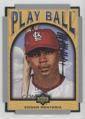 2004 Upper Deck Play Ball Die-Cut Red/Die-Cut /175 Edgar Renteria #51 - Image 1 of 2