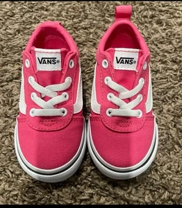 Vans Neu ohne Etikett rosa und weiß Slipper Schuhe Baby Größe 6 - Bild 1 von 5