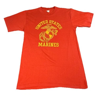 Винтажная футболка 1980-х годов морской пехоты США Artex Jostens с одним стежком большого размера - Изображение 1 из 4