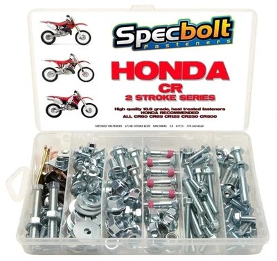 Honda CR 2-Stroke Series 150pc Bolt Kit CR 80 85 125 250 500 Washers Screws Nuts Foto 1 de 4