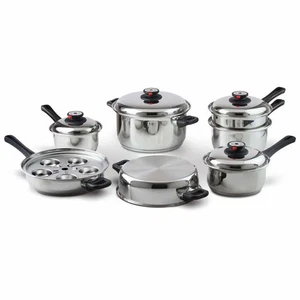 Cookware Maxam Waterless 5 ply 17 pc - Foto 1 di 7