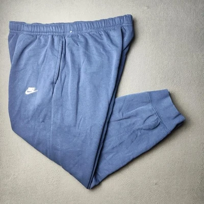 Pantalones deportivos Nike Club polar para hombre 3XL azul puños elásticos ropa deportiva BV2671 Foto 1 de 4