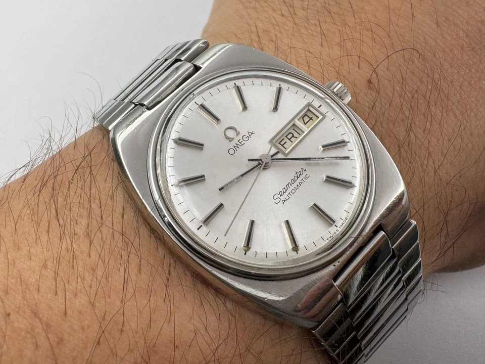 Vintage OMEGA 166.0216.3 Seamaster Day/Date Automatic Cal Ω 1020 all SS - 35 mm - Image 1 of 4