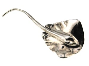 Spilla firmata KABANA argento sterling 925 Manta Ray/Stingray - Foto 1 di 8
