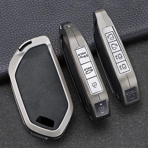 Leather Key Fob Case Cover For Kia K5 Telluride Sorento EV9 Carnival Accessories - Picture 1 of 7