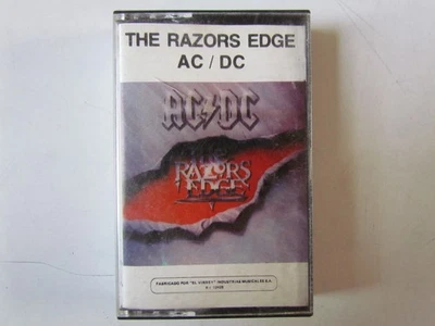 AC/DC - HARD ROCK - WHITE PAPER LABEL - SPAINSH TITLES - TAPE CASSETTE PERU - Image 1 of 4