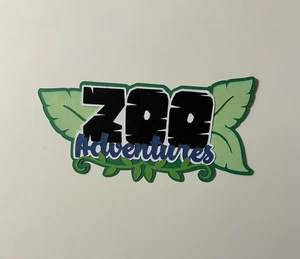 Zoo Adventures Sammelalbum Titel gestanzt Papier zusammengesetzt Handarbeit - Bild 1 von 3