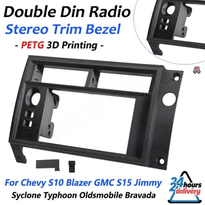 Double Din Radio Stereo Trim Bezel For Chevy S10 Blazer 1 st Gen Syclone Typhoon Foto 1 de 4
