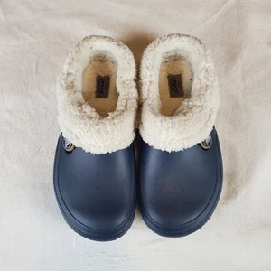 Crocs Dual Comfort marineblau Gummi Clog Schuhe Größe Herren 6/Damen 8 - Bild 1 von 8