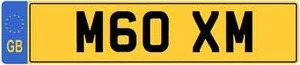 XM INITIALS  Private CHERISHED Registration Number Plate  OXM CITROEN - Picture 1 of 1